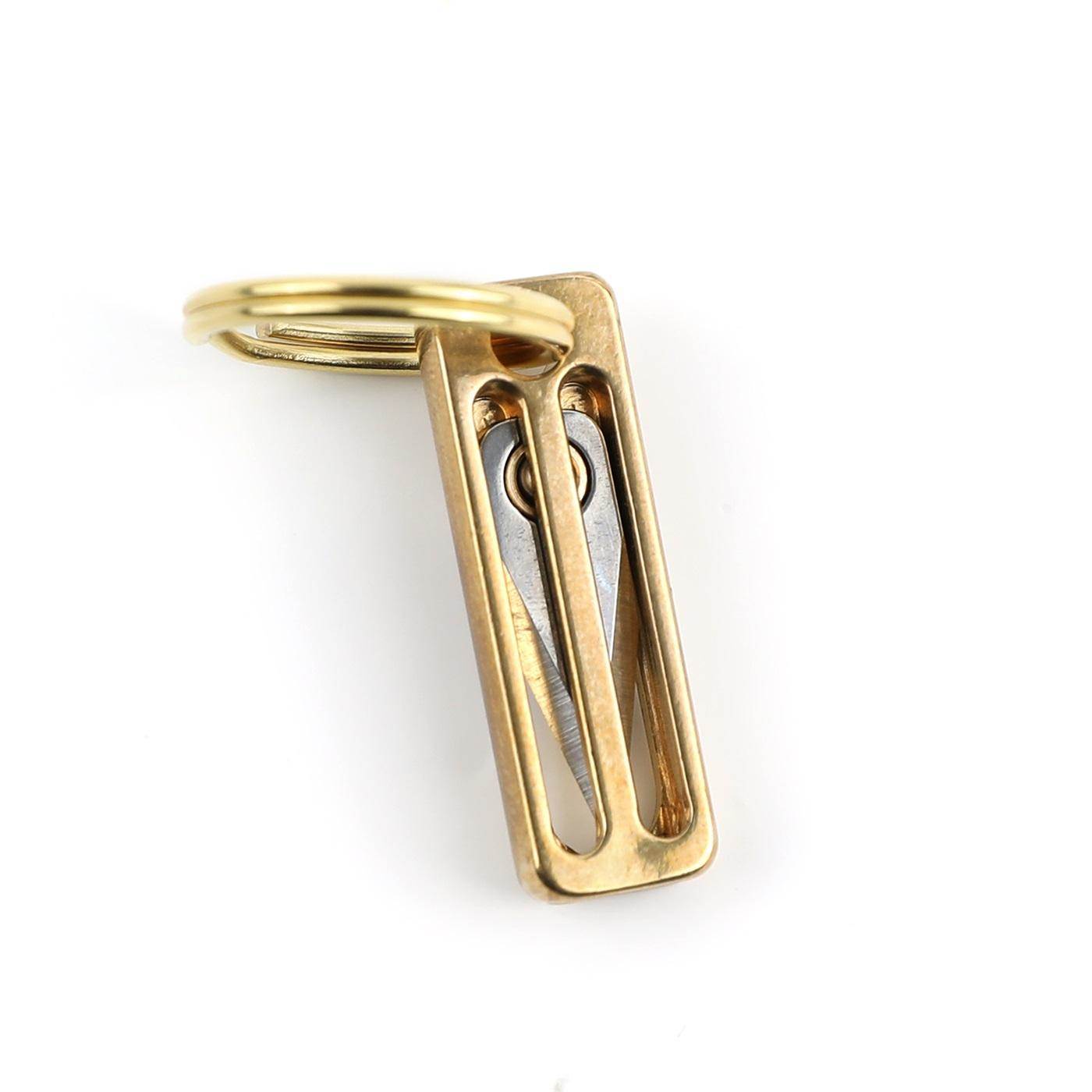 Sharp Keychain Maxery Brass Mini Knife Sharp Pocket Knife Keychain Pendant