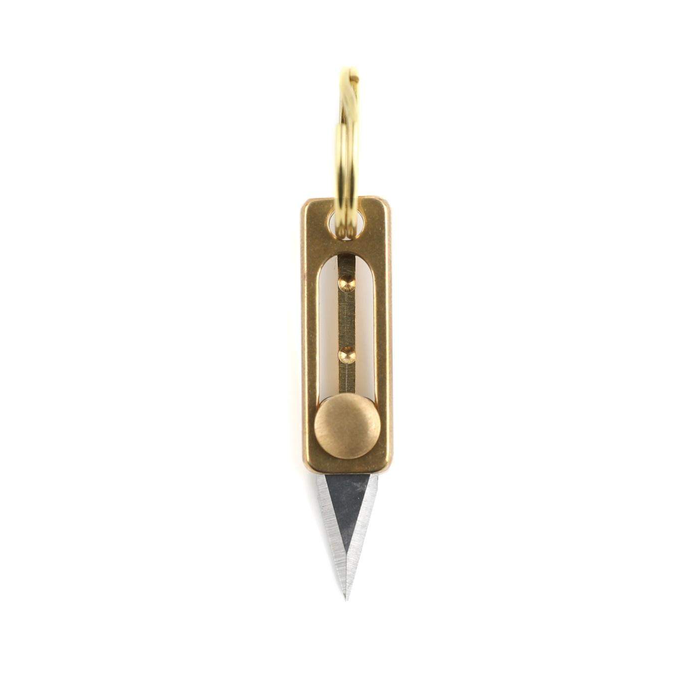 Sharp Keychain Maxery Brass Mini Knife Sharp Pocket Knife Keychain Pendant